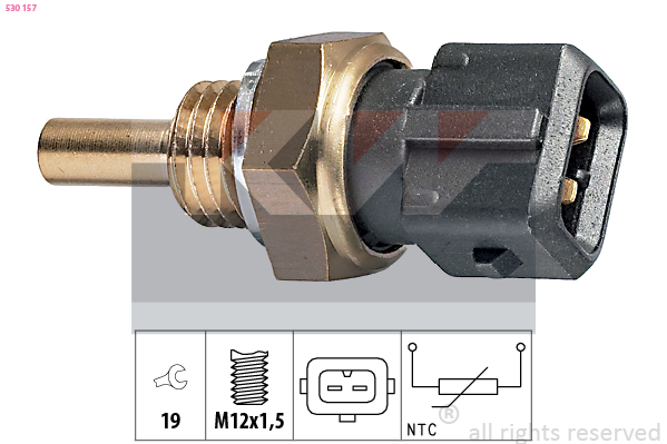 Senzor,temperatura lichid de racire 530 157 KW